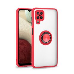Tuff Slim Armor Hybrid Ring Stand Case for Samsung Galaxy A12 (Red) Tuff Slim Armor Hybrid Ring Stand Case for Samsung Galaxy A12 (Red)